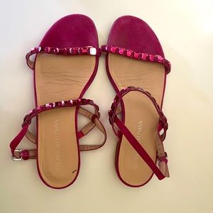 Stuart Weitzman Pink Crystal Sandals